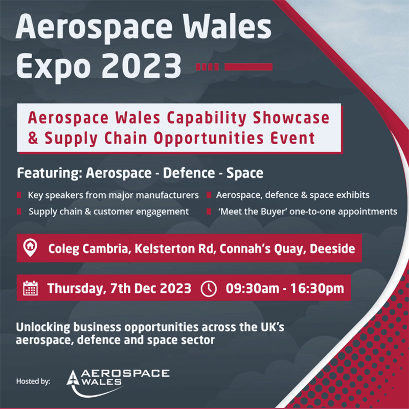 Aerospace Wales Expo - Capability Showcase & Supply Chain Opportunities Event