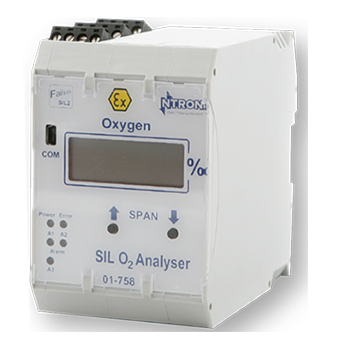 Compact SIL2 Capable Oxygen Analyzer - Ntron SIL-O2