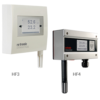 Mid Range Industrial Humidity Transmitters HVAC - Rotronic HygroFlex HF3 and HF4